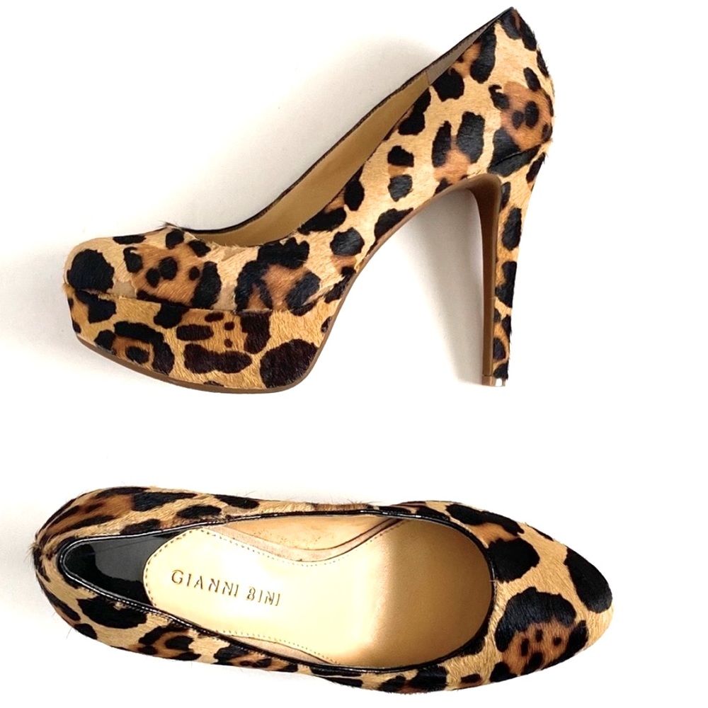 NWOT🖤Gianni Bini Dyed Leopard Print Calf Hair